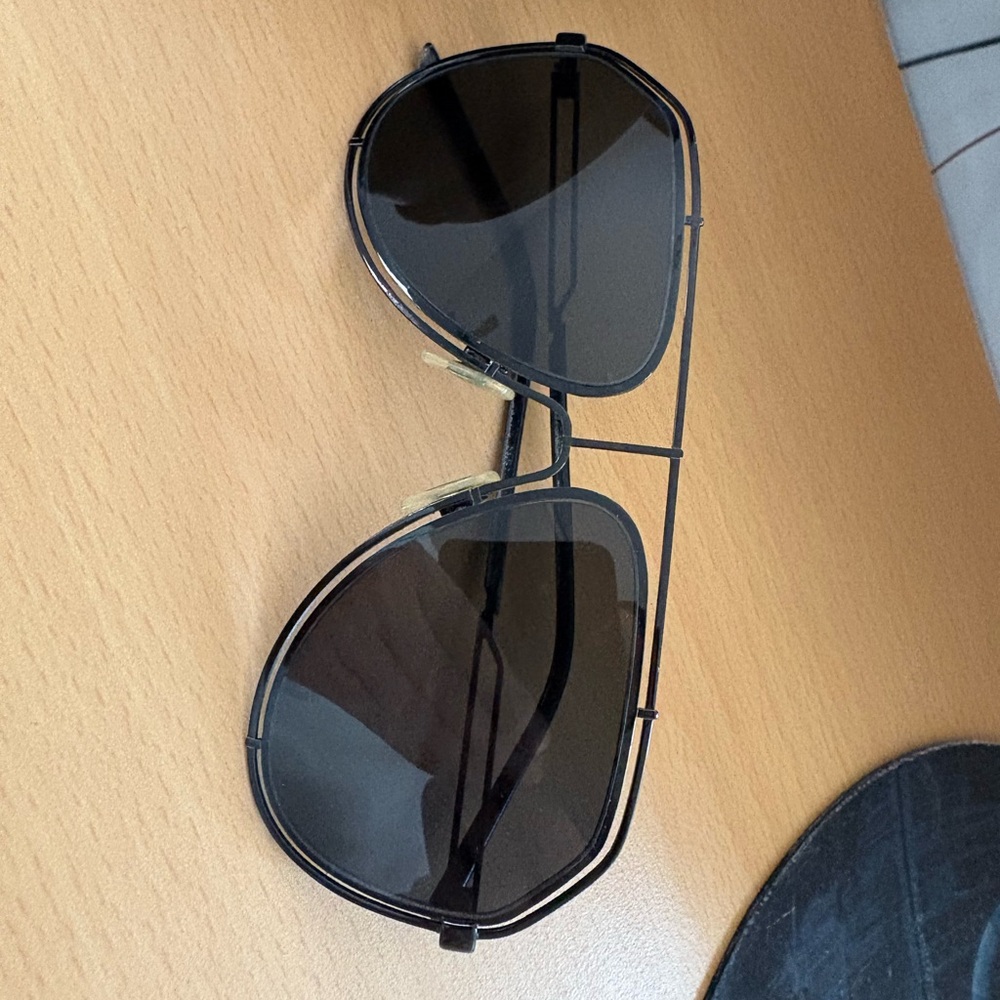 Dolce & Gabbana  Black Aviator Sunglasses (Original)
